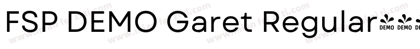 FSP DEMO Garet Regular字体转换